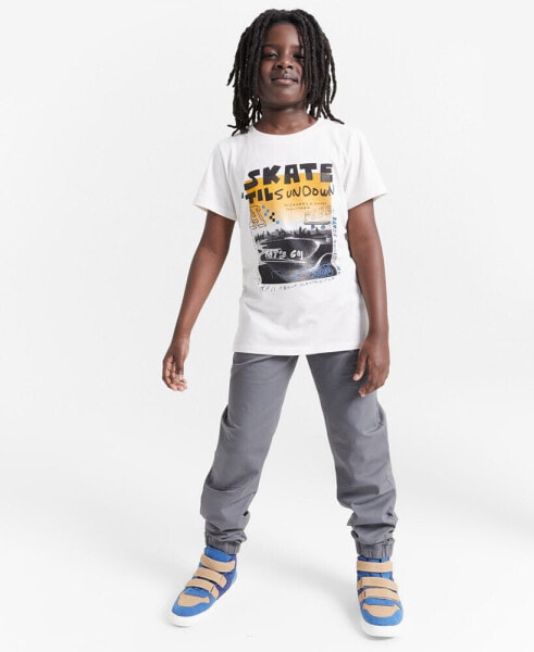 Little and Big Boys Skate 'Til Sundown Graphic T-Shirt, Created for Macy's