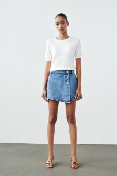 Z1975 DENIM CROSSOVER SKORTS