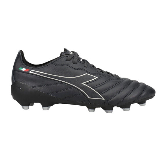 Diadora Brasil Elite Tech Ita Lpx Firm Ground Soccer Cleats Mens Black Sneakers