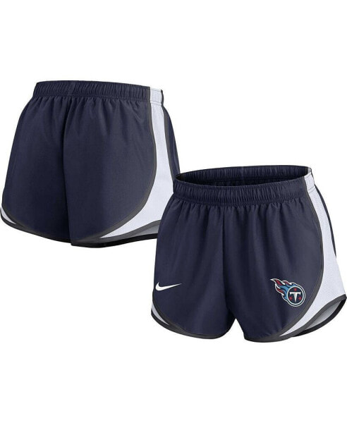 Women's Navy Tennessee Titans Performance Tempo Shorts