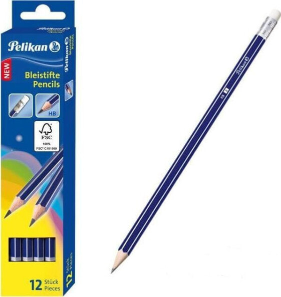 Pelikan Ołówek GP HB z gumką (12szt)