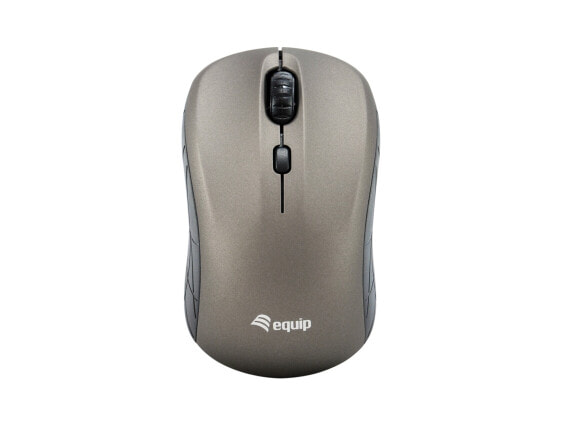 Equip Mini Optical Wireless Mouse - Ambidextrous - Optical - RF Wireless - 1600 DPI - Grey