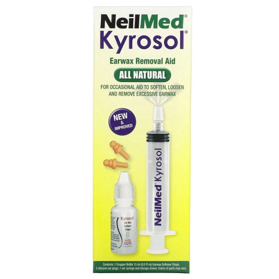 Kyrosol Earwax Removal Aid, Alcohol Free, 5 Piece Kit