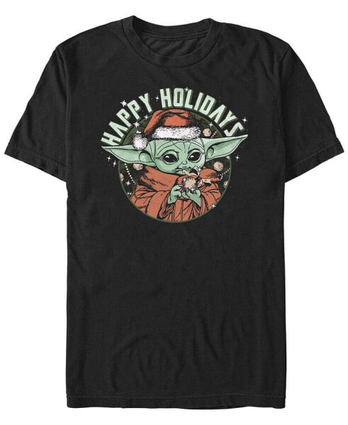 Men's Star Wars Mandalorian Grogu Holidays Short Sleeves T-shirt