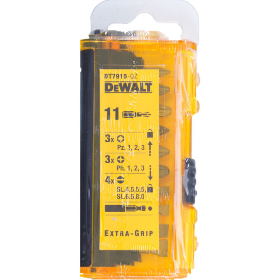 Dewalt Zestaw końcówek wkrętarskich 11szt. + uchwyt magnetyczy DT7915