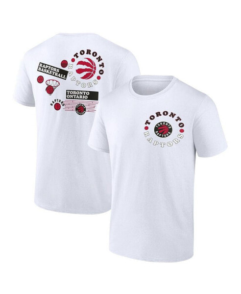 Men's White Toronto Raptors Street Collective T-shirt