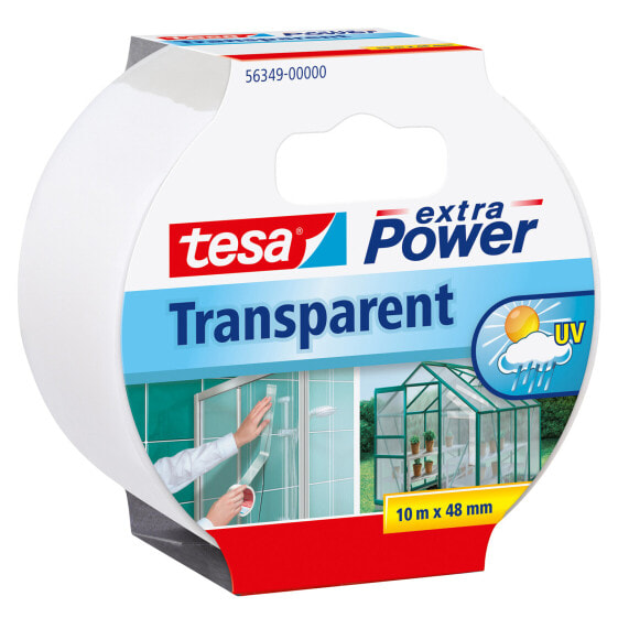 Tesa extra Power Transparant - 10 m - Transparent - Glass,Plastic - Strong - 48 mm - 1 pc(s)
