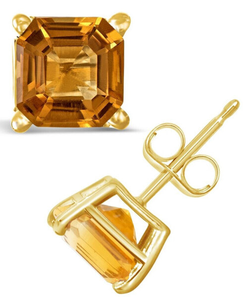 Garnet (2-1/2 ct. t.w.) Stud Earrings in 14K Yellow Gold (Also in Peridot & Citrine)