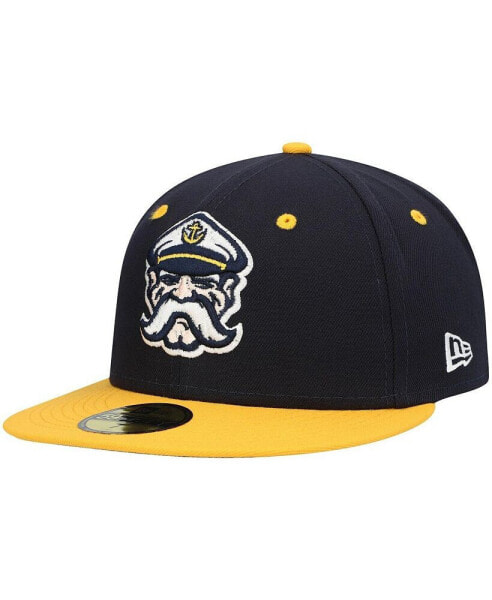 Головной убор кепка New Era Lake County Captains Authentic Collection Team Alternate 59FIFTY, мужская, синяя