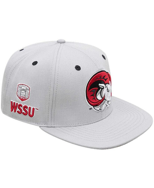 Men's Gray Winston Salem Rams Evergreen Mascot Snapback Hat