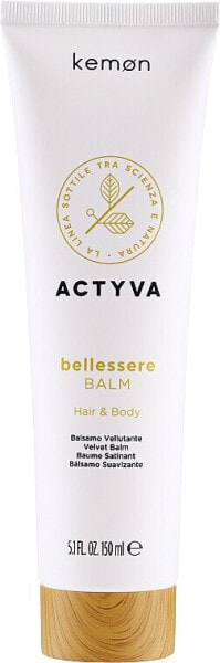 Samtige Haar- und Körperlotion mit Argan- und Süßmandelöl - Kemon Actyva Bellessere Balm 150 ml