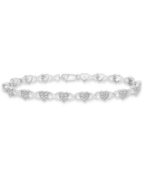 Браслет Macy's Diamond Heart Link.