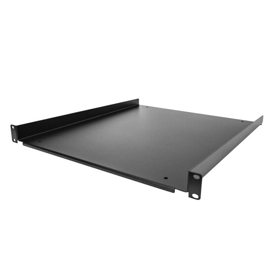 StarTech.com 1U Server Rack Shelf - Universal Rack Mount Cantilever Shelf for 19" Network Equipment Rack & Cabinet - Durable Design - Weight Capacity 55lb/25kg - 20" Deep Tray - Rack shelf - Black - SPCC - 25 kg - 1U - 483 mm