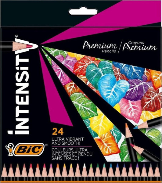 Цветные карандаши BIC Intensity Premium 24 цвета