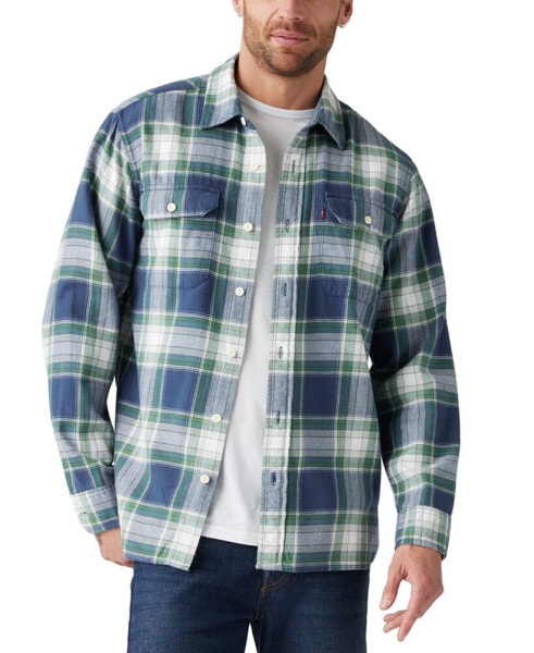 Men's Worker Relaxed-Fit Button-Down Shirt