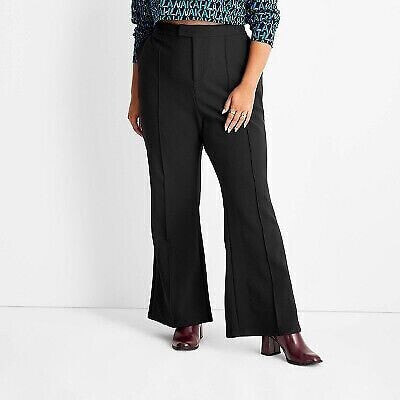 Women's Plus Size Mid-Rise Flare Pants - Future Collective with Kahlana