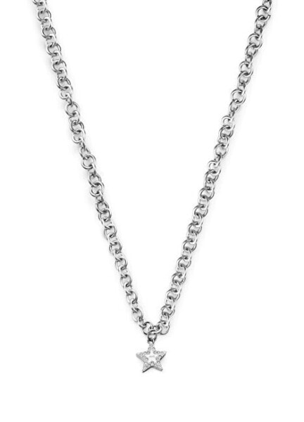 Módní ocelový náhrdelník s hvězdou Essential LJ2193