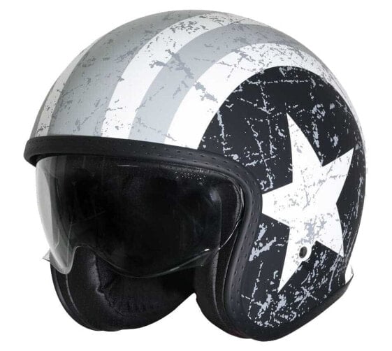 Шлем открытый Origine Spirit Rebel Star серый/черный