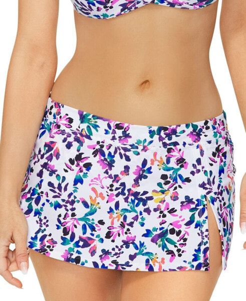 Women's Lux Floral-Print Swim Skirt, Created for Macy's