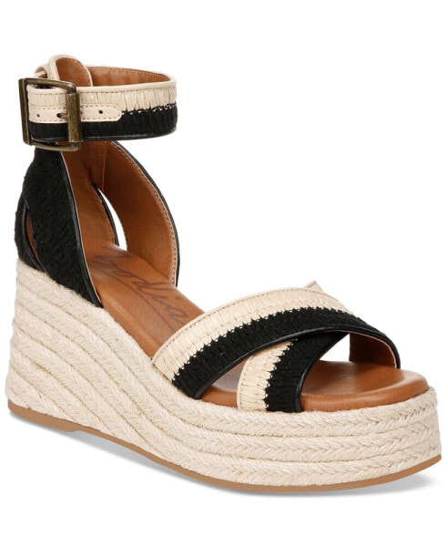 Women's Naomi Ankle-Strap Espadrille Wedge Sandals