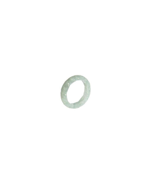 Weave — Off white jade ring