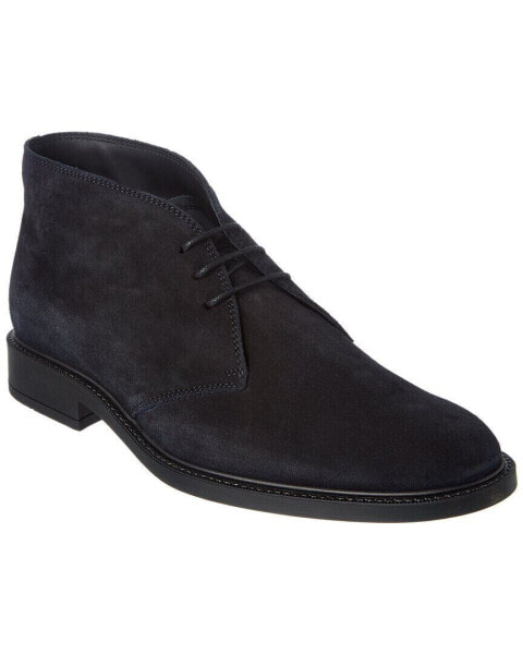 Tods Suede Ankle Boot Men's Blue 6