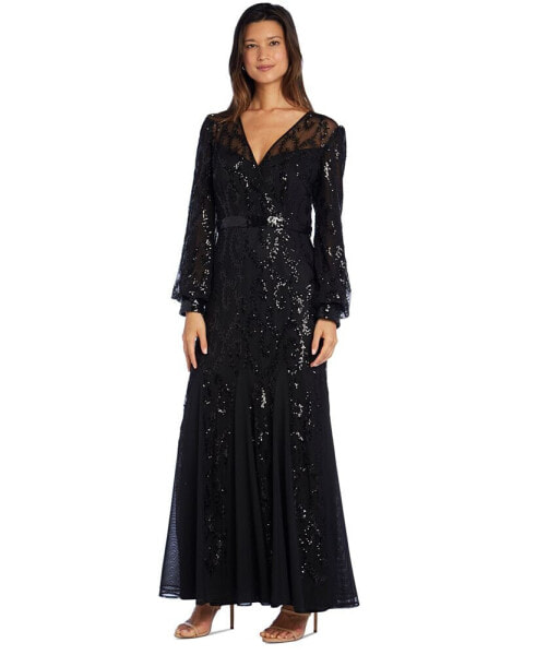 Petite Sequined Gown
