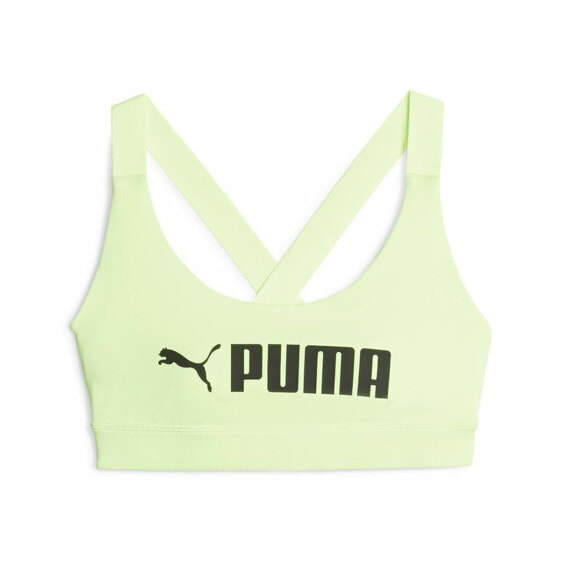 Спортивный бюстгальтер Puma Mid Impact fit Лаймовый зеленый Жёлтый