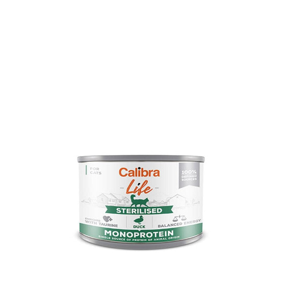 CALIBRA Life Can Sterilized Duck 6x200g Wet Cat Food