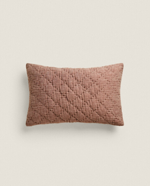 Diamond quilted cushion cover