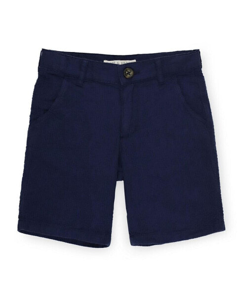 Toddler Boys Organic Cotton Seersucker Short