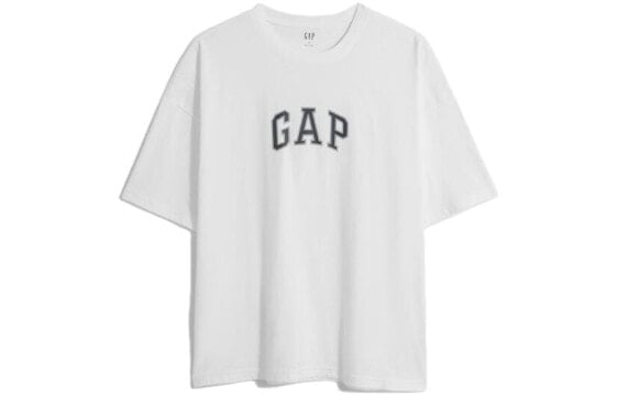 GAP SS23 亲肤系列 品牌字母Logo宽松套头纯棉短袖T恤 男款 / Футболка GAP SS23 LogoT 602762-1