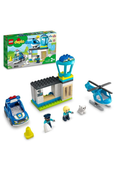 Конструктор пластиковый Lego DUPLO Kurtarma Polis Merkezi ve Helikopter 10959