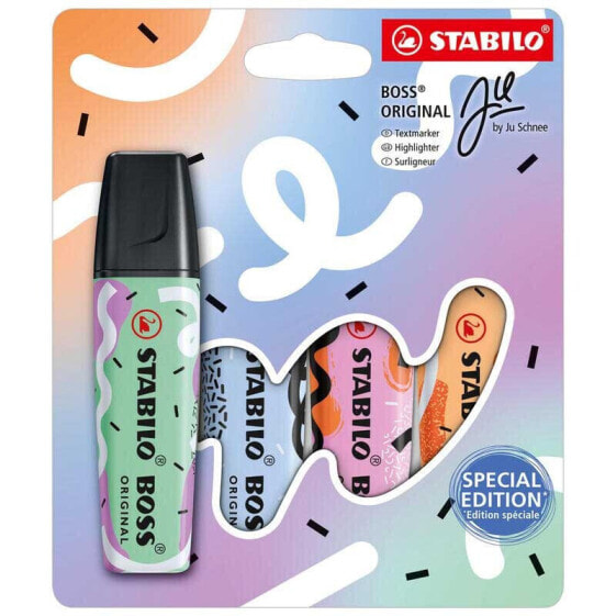 STABILO Boss original pastel by ju schnee marker pen 4 units