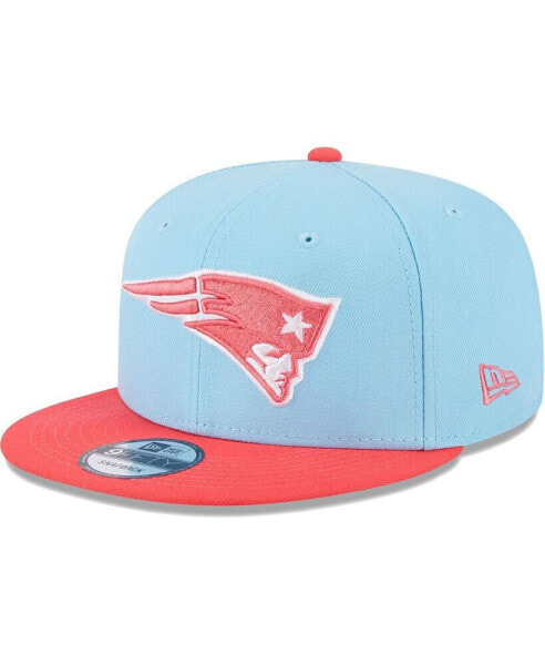 Гарнитур мужской New Era New England Patriots двухцветный в стиле Light Blue, Red в стиле Two-Tone 9FIFTY Snapback Hat.