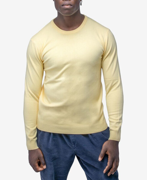 Men's Basic Crewneck Pullover Midweight Sweater