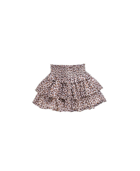 Toddler, Child Girls Hudson Leopard Printed Chiffon Woven Skirt