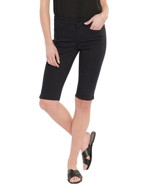 Nydj Petite Bike Black Capri Jean Women's 0P