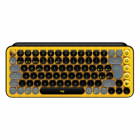 Беспроводная клавиатура Logitech EMOJI USB Чёрный