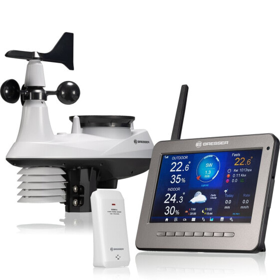 BRESSER Wifi Hd Tft Professional Weather Center Weather Station 7-In-1 Sensor