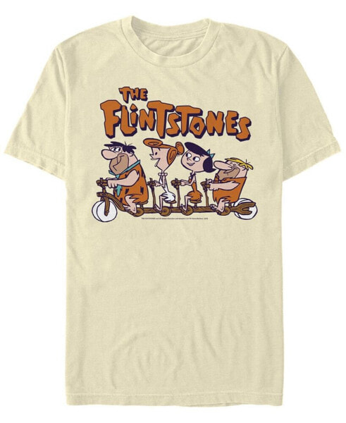 Men's The Flintstones Flintstones Biking Group Short Sleeve T-shirt