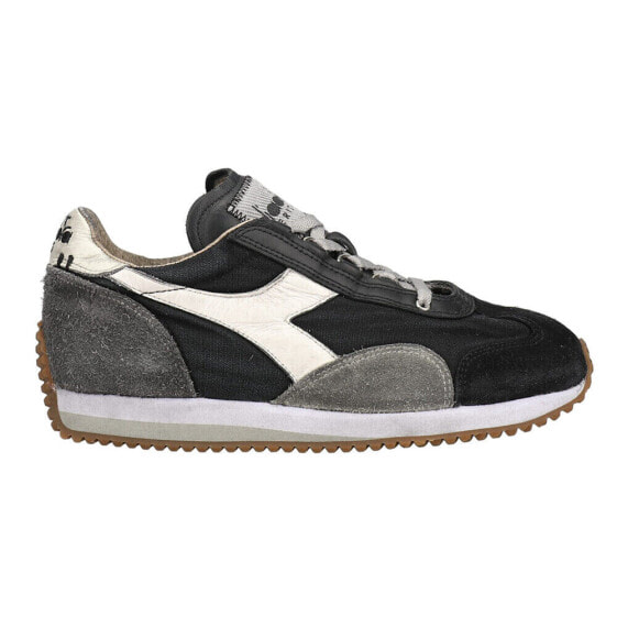 Diadora Equip H Dirty Stone Wash Evo Lace Up Mens Black, Grey Sneakers Casual S