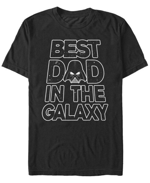 Men's Galaxy Dad Text Short Sleeve Crew T-shirt
