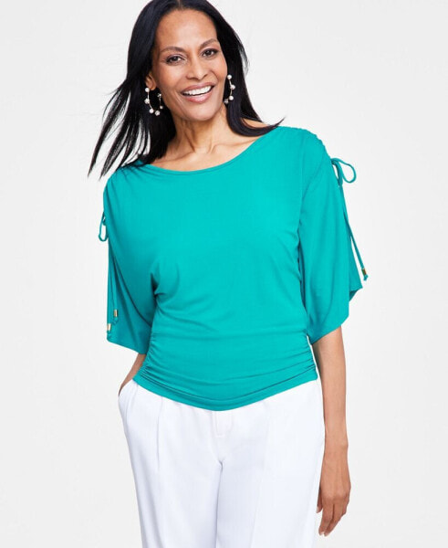 Women's Tie-Sleeve Top, Created for Macy's