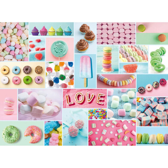 Puzzle Süßigkeiten Collage