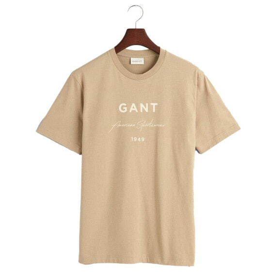 GANT Logo Script Printed short sleeve T-shirt