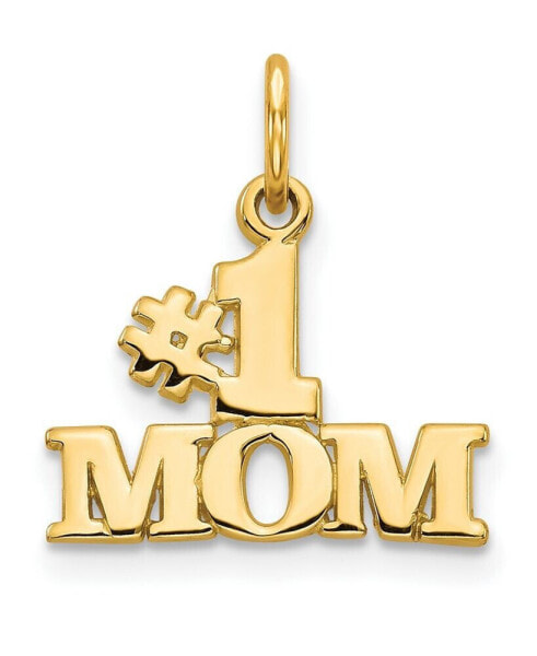 Macy's number 1 Mom Charm in 14k Yellow Gold