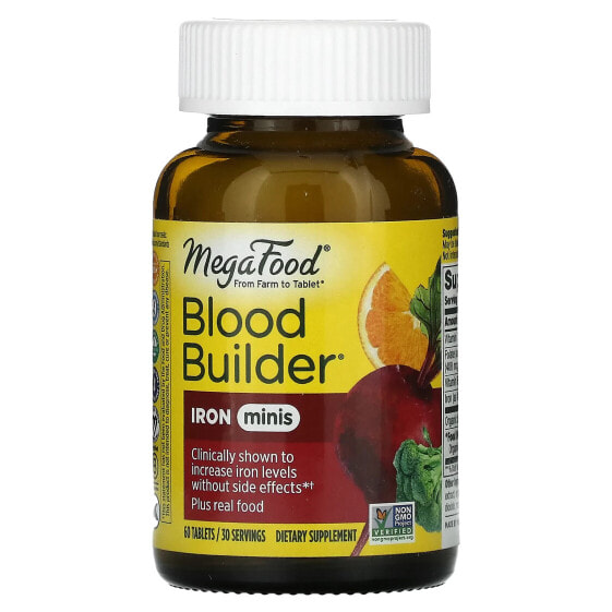Железо MegaFood Blood Builder Minis, 60 таблеток
