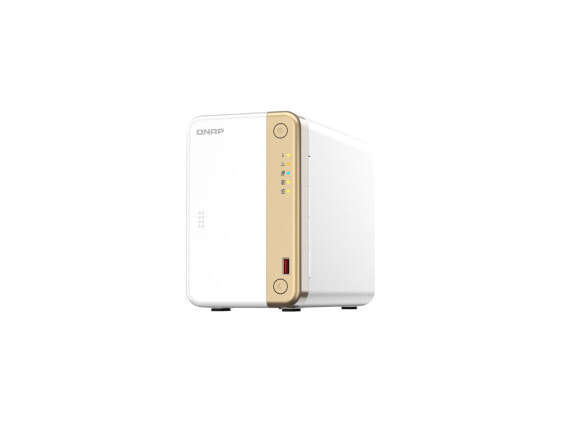 QNAP 2-Bay desktop NAS, Intel Celeron N4505 dual-core processor, 4GB DDR4 SODIMM