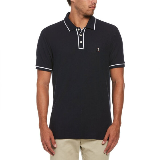 ORIGINAL PENGUIN Organic Cotton Bentley Mesh short sleeve polo